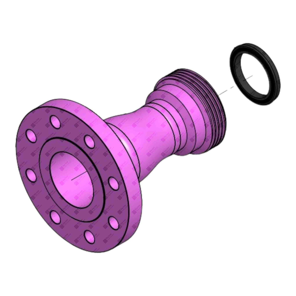 Flange Adapter, 4" 300# RF x 3" 1502 F, BW XH, 740 psi, Sour Service