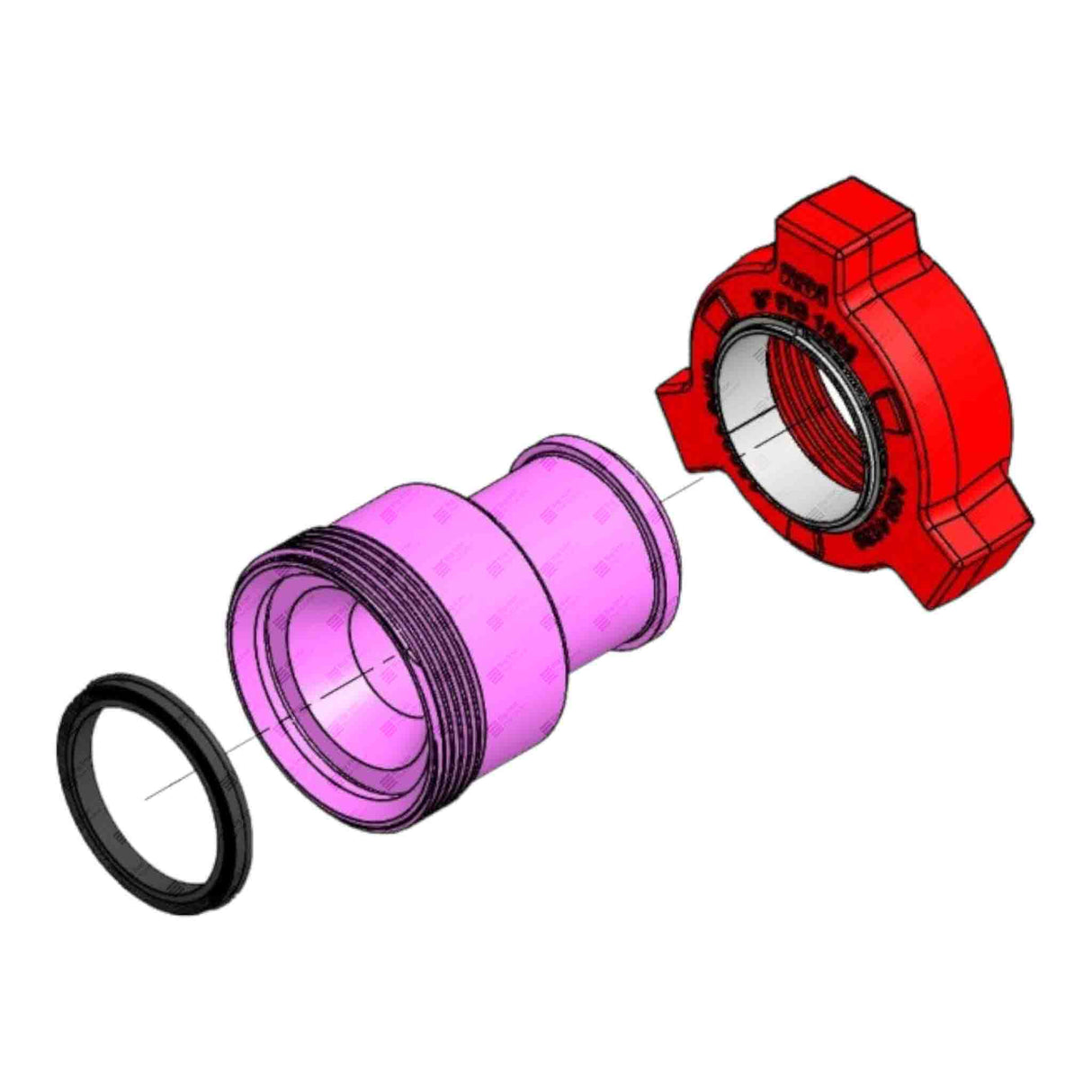 Crossover Union, 4" 1002 F x 3" 1502 M, 10000 psi, STD Service