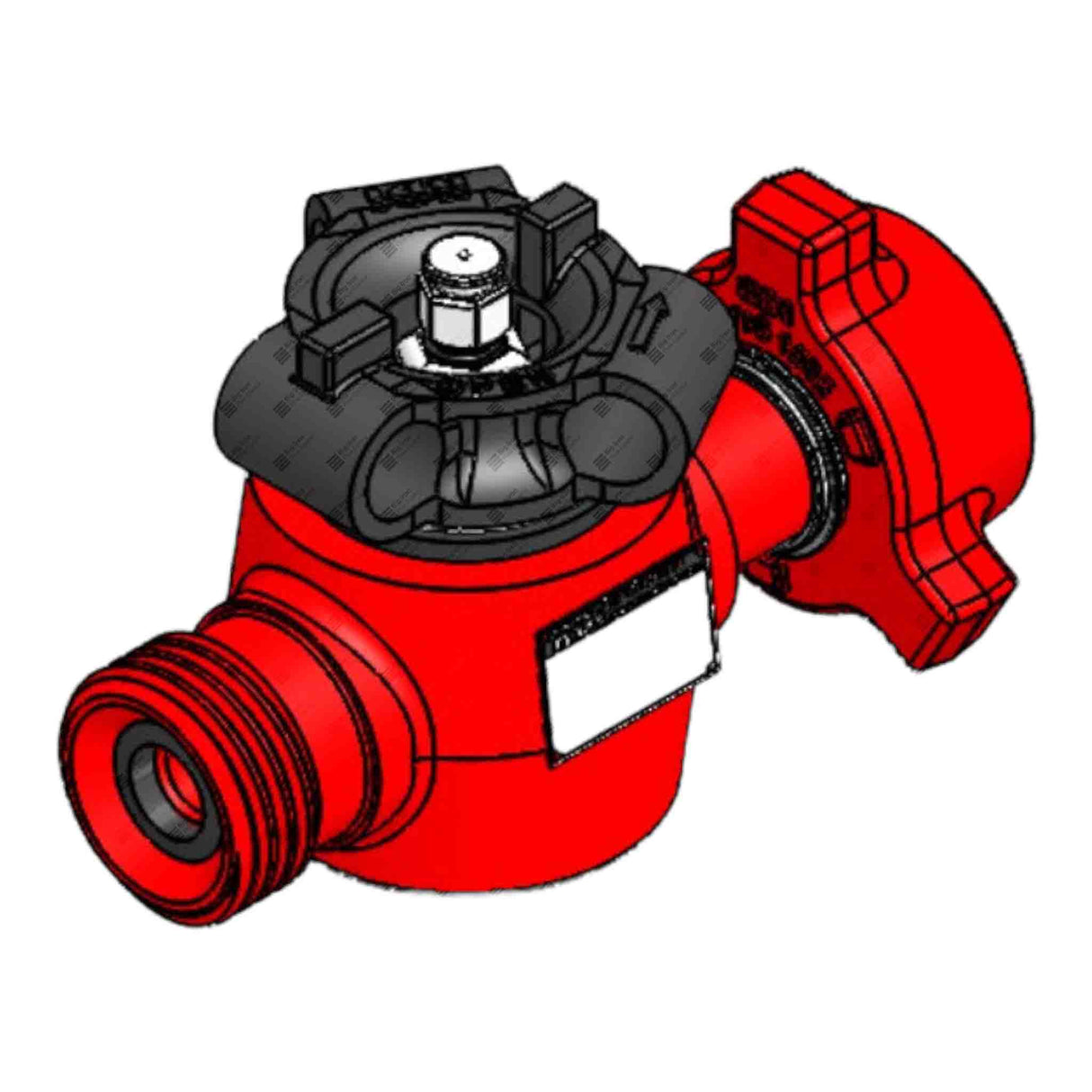 Plug Valve, Manual, TE, 1" 1502 MxF, 15000 psi, STD Service